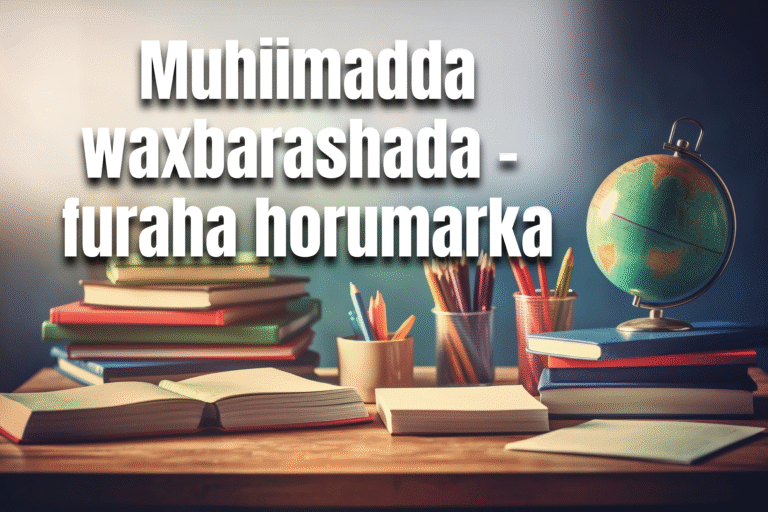 Muhiimadda waxbarashada – furaha horumarka